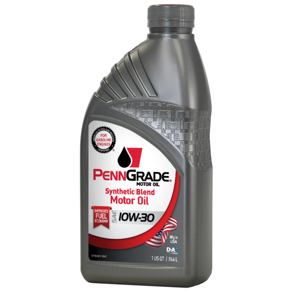 D-A Lubricant Co PennGrade Synthetic Blend Motor Oil SAE 10W30 - 12/1 Quart Case 62736